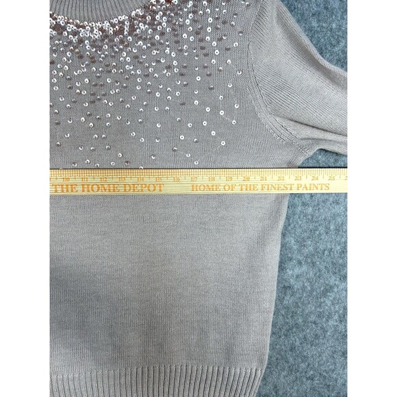 Juicy Couture Sweater Pink Sequin Bedazzled Women’s Long Sleeve Size 2XL - Picture 7 of 9